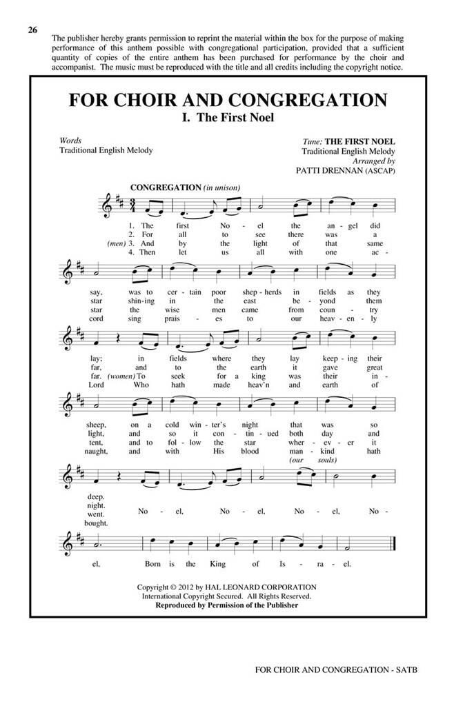 For Choir and Congregation, Vol. 3: (Arr. Patti Drennan): Gemischter Chor mit Begleitung