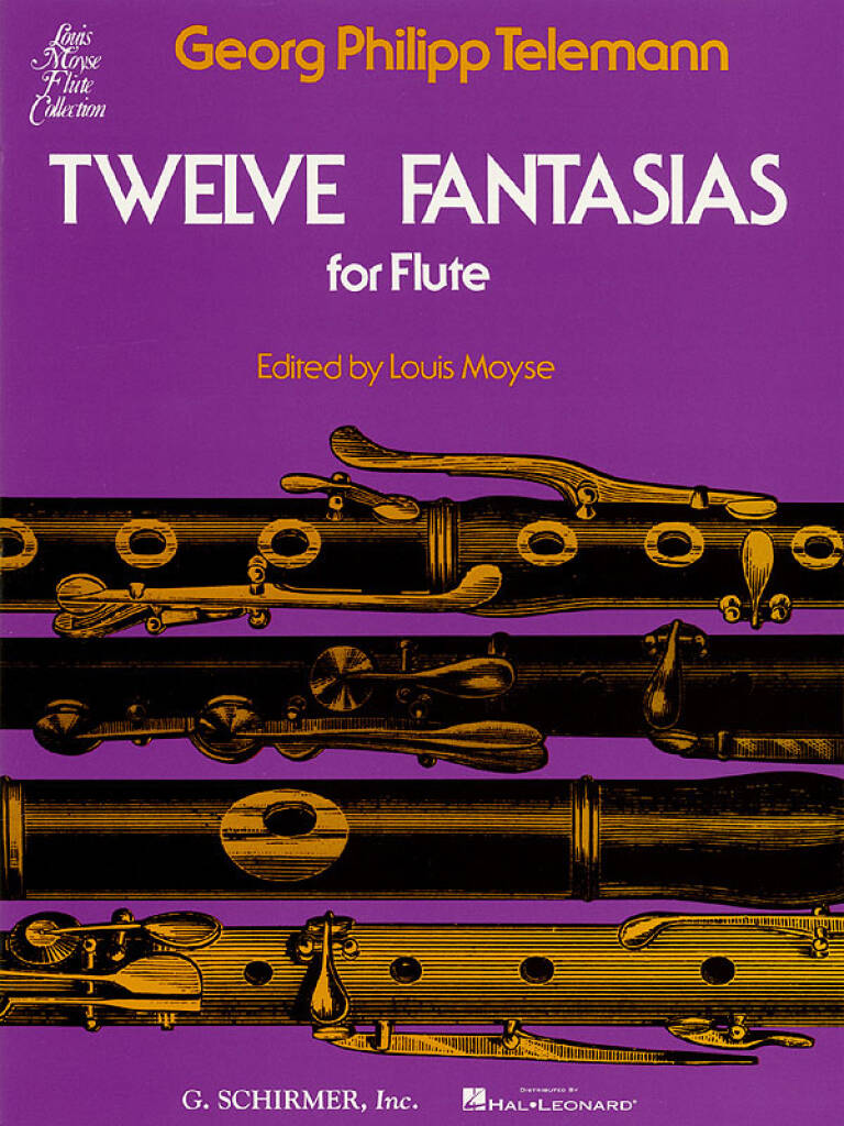 Georg Philipp Telemann: Twelve Fantasias: (Arr. Louis Moyse): Flöte Solo