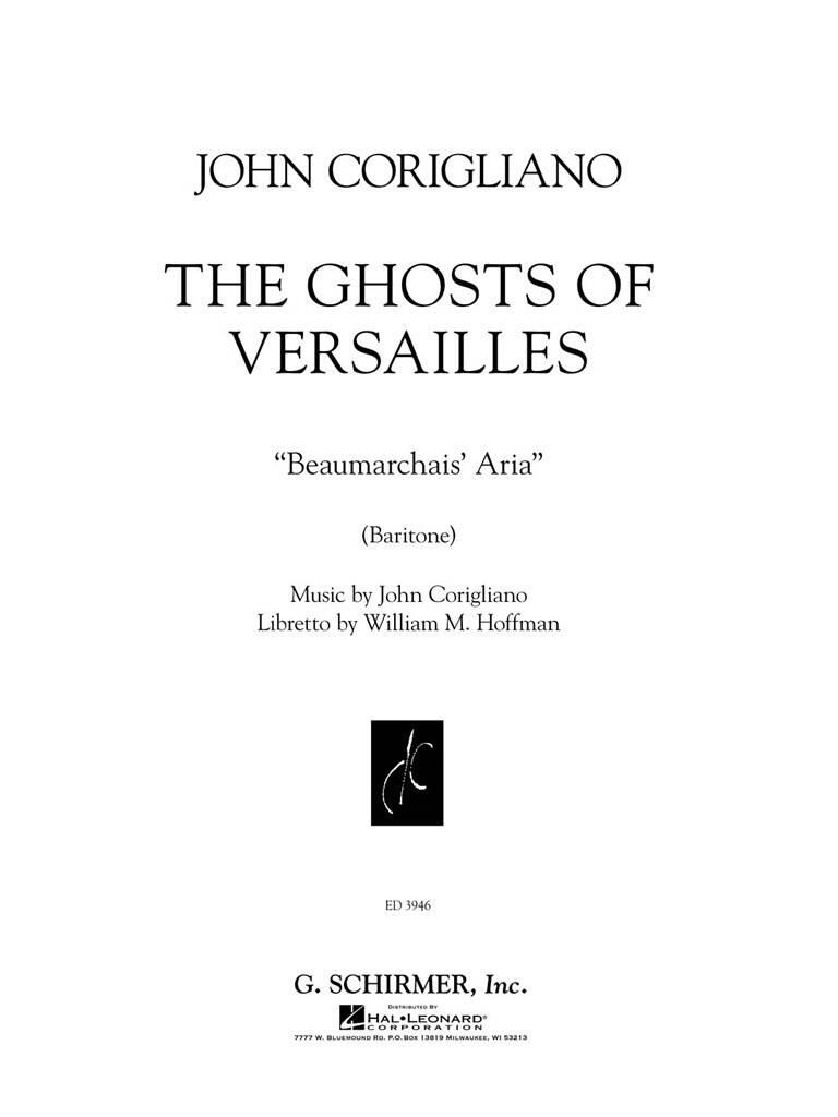 John Corigliano: Beaumarchais' Aria: Gesang mit Klavier