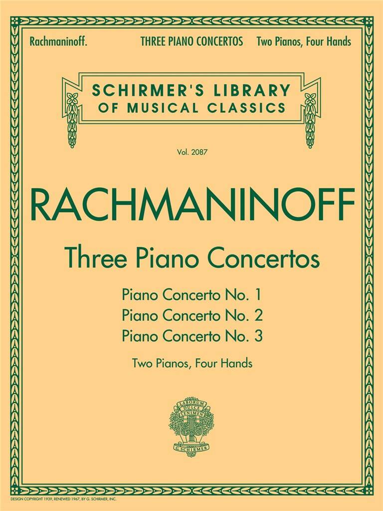 Sergei Rachmaninov: 3 Piano Concertos: Nos. 1, 2, and 3: Klavier Duett