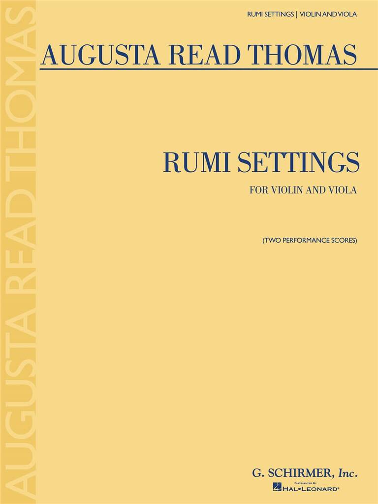 Augusta Read Thomas: Rumi Settings: Streicher Duett