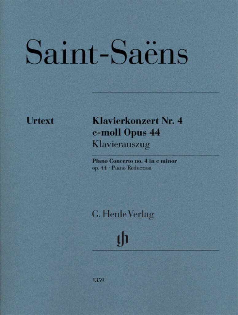 Camille Saint-Saëns: Klavierkonzert Nr. 4 c-moll Opus 44: Klavier vierhändig