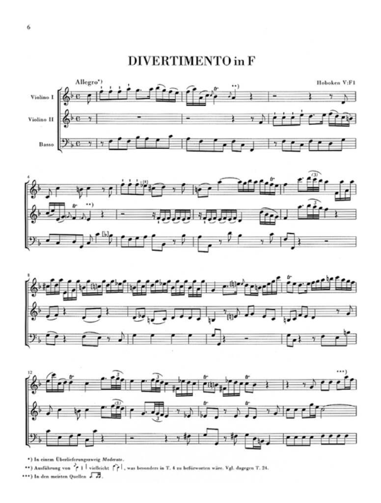 Franz Joseph Haydn: String Trios 2Nd Sequence: Streichtrio