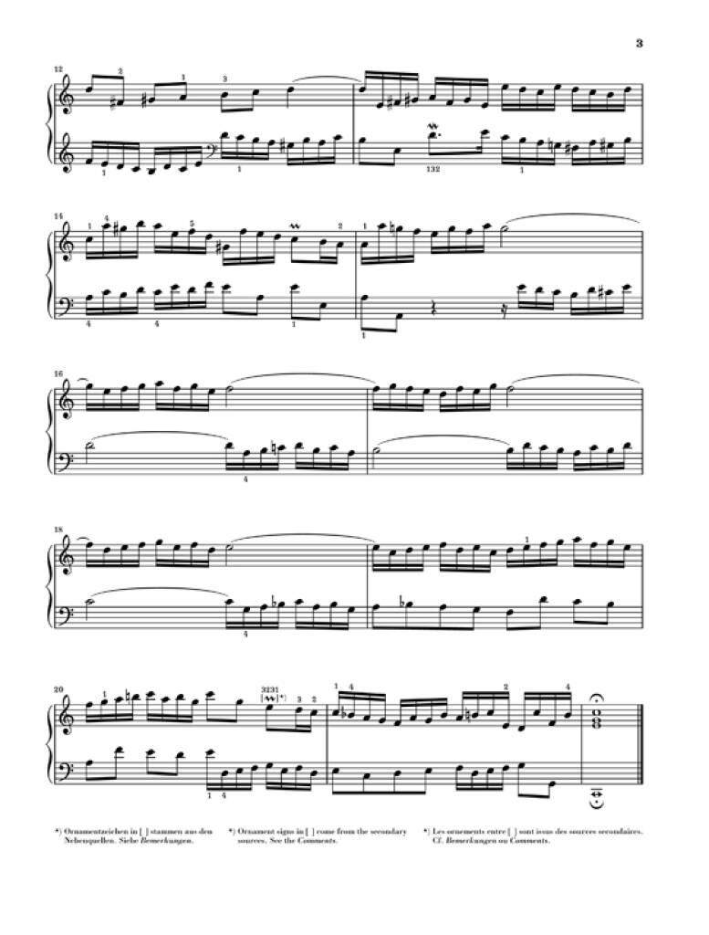 Johann Sebastian Bach: Zweistimmige Inventionen BWV 772-786: Klavier Solo