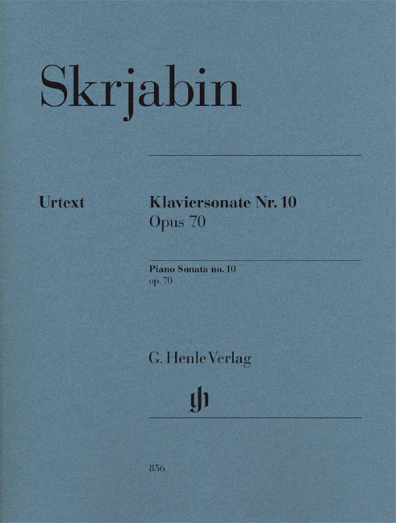 Alexander Skrjabin: Piano Sonata No.10 Op.70 - Henle Urtext: Klavier Solo