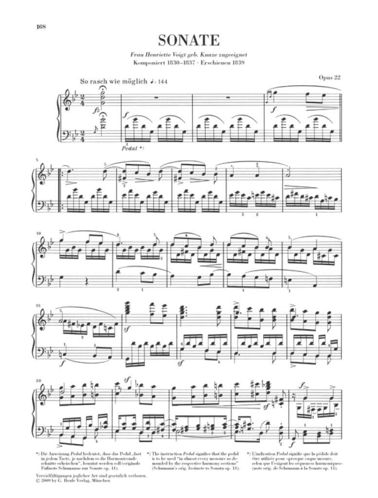 Robert Schumann: Sämtliche Klavierwerke Band 4: Klavier Solo