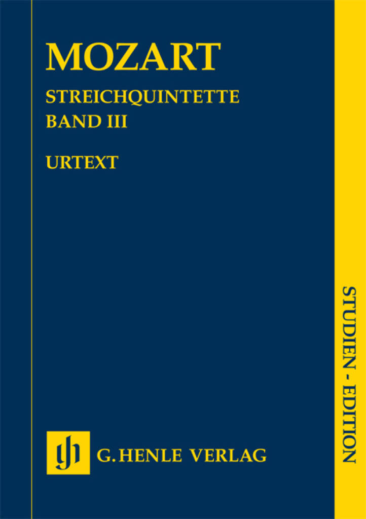 Wolfgang Amadeus Mozart: Streichquintette Band III - Urtext: Streichquintett