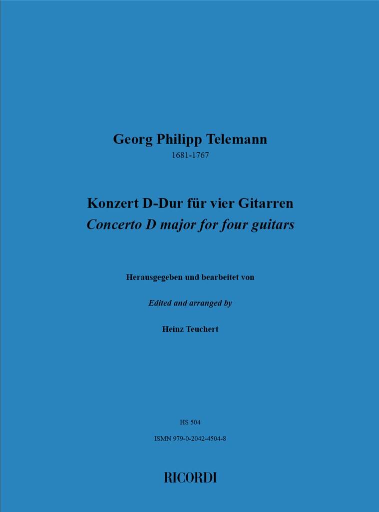 Georg Philipp Telemann: Konzert D-Dur: Gitarre Trio / Quartett