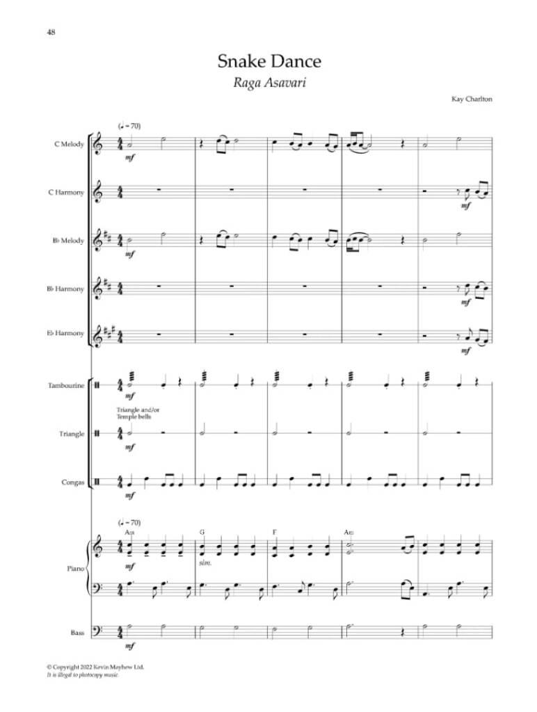 Kay Charlton: Flavour Fusions - Bollywood: (Arr. Sarah Watts): Variables Ensemble