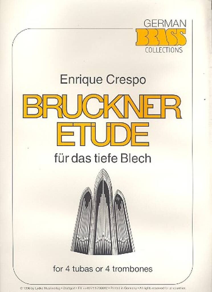 Enrique Crespo: Bruckner Etüde für das tiefe Blech: Tuba Ensemble