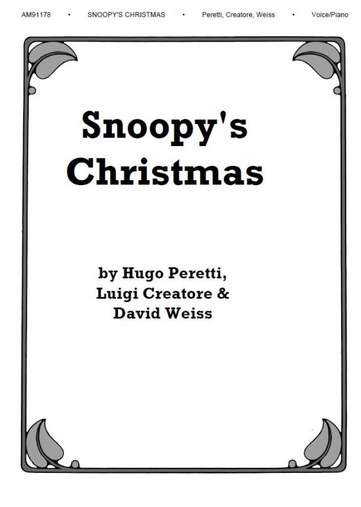 Snoopy's Christmas: Klavier Begleitung