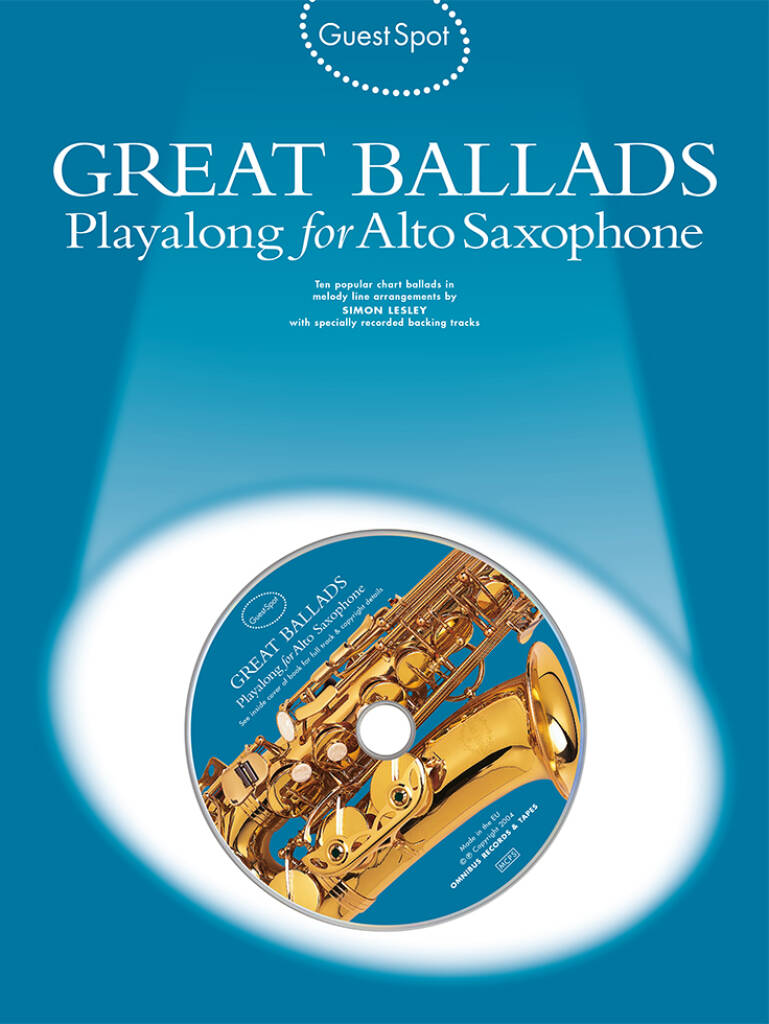 Guest Spot - Great Ballads: (Arr. Simon Lesley): Altsaxophon
