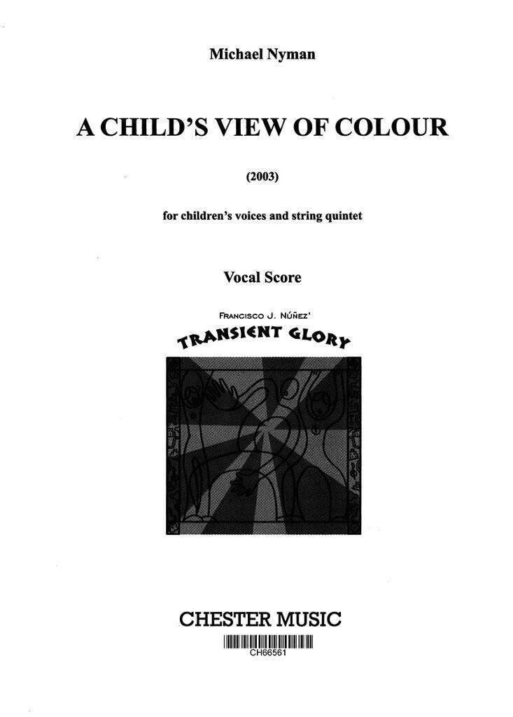 Michael Nyman: A Child's View Of Colour: Gesang mit Klavier