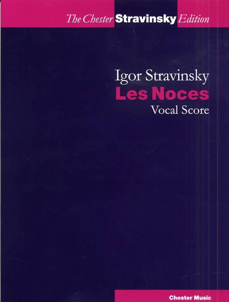 Igor Stravinsky: Les Noces (Russian / French) Vocal Score: Gemischter Chor mit Ensemble