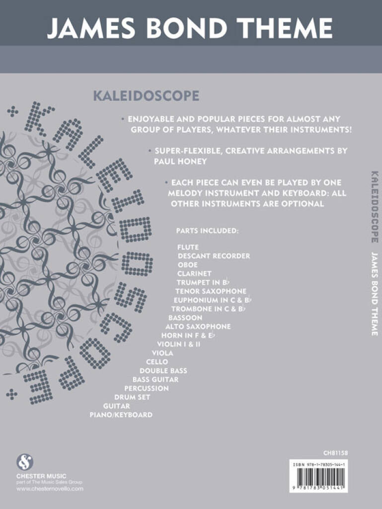 Monty Norman: Kaleidoscope: James Bond Theme: (Arr. One Direction): Variables Blasorchester