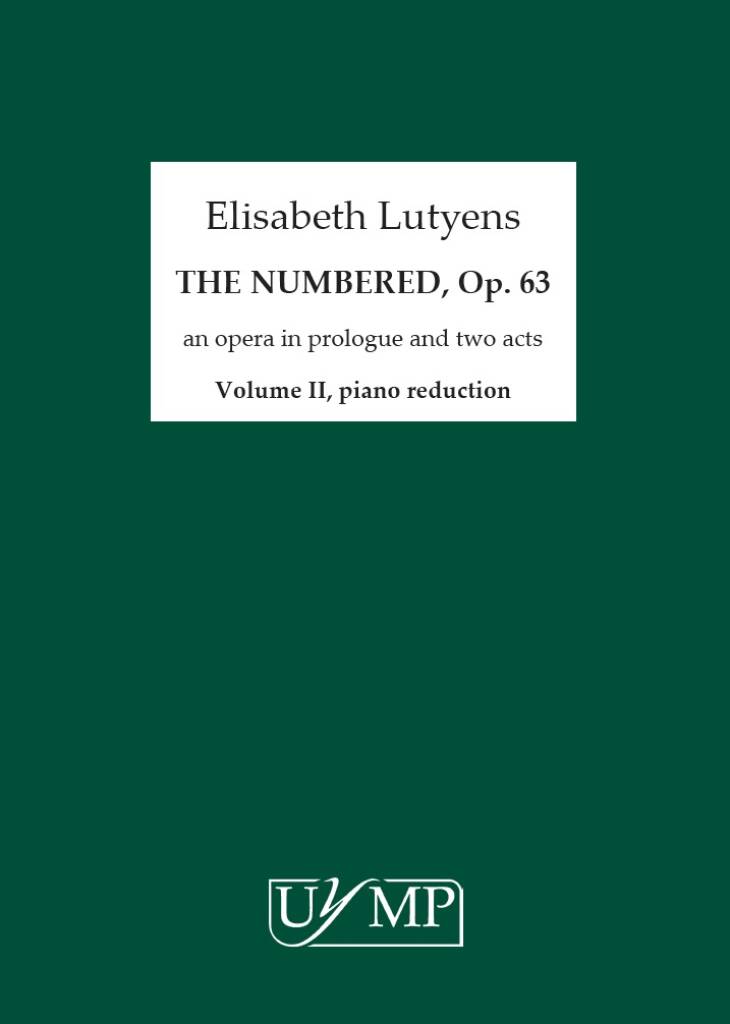 Elisabeth Lutyens: The Numbered, Op. 63: Gesang mit Klavier