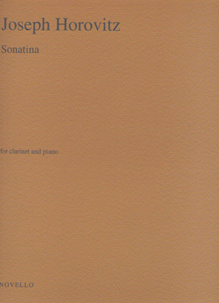 Joseph Horovitz: Sonatina for Clarinet and Piano: Klarinette mit Begleitung