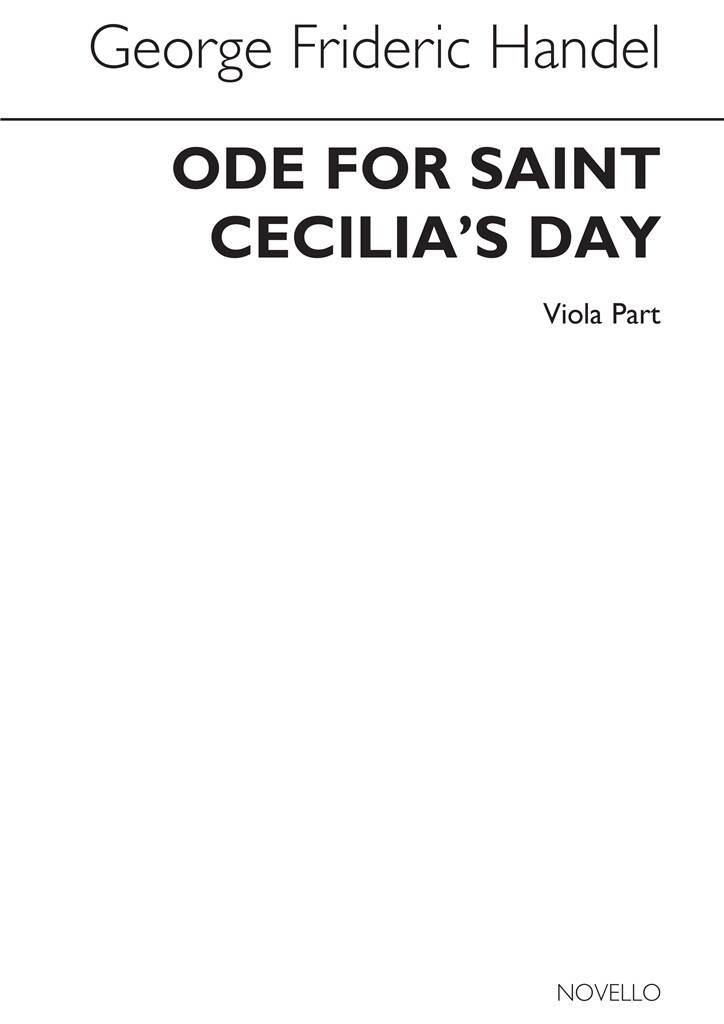 Georg Friedrich Händel: Ode For Saint Cecilia's Day: Viola Solo