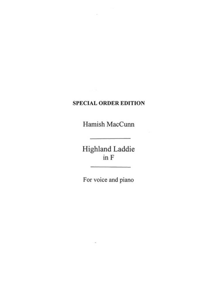 Hamish MacCunn: Highland Laddie: Gesang mit Klavier