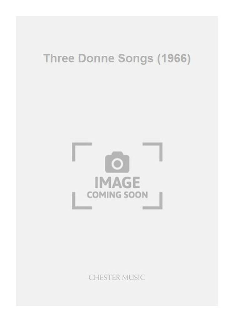 Elizabeth Maconchy: Three Donne Songs (1966): Gesang mit Klavier