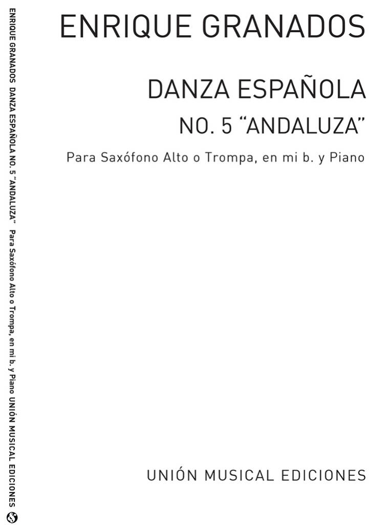 Danza Espanola No.5 Andaluza (Bayer): Altsaxophon mit Begleitung