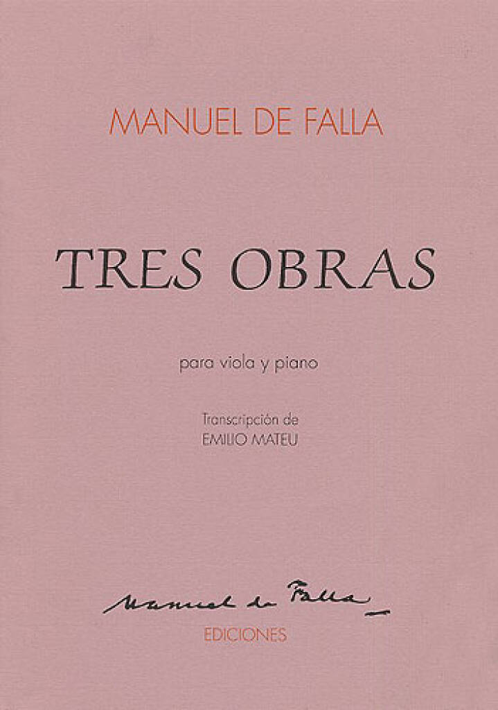 Manuel de Falla: Tres Obras Para Viola Y Piano: Viola Solo