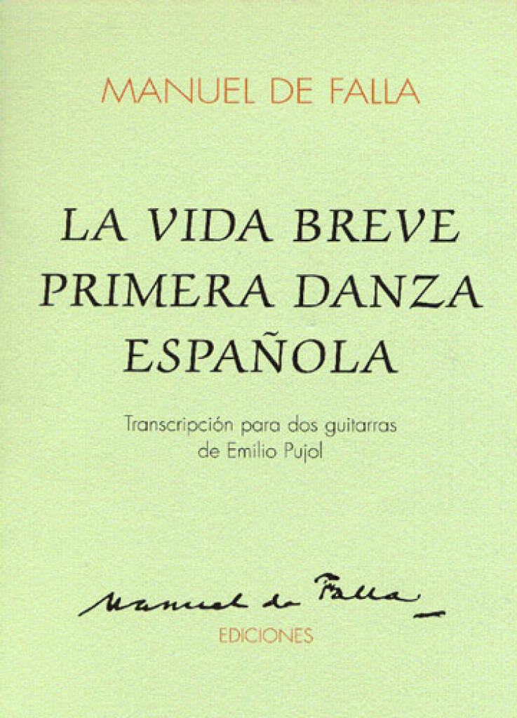 Manuel de Falla: Danza Espanola 1 from Vida Breve: Gitarre Solo