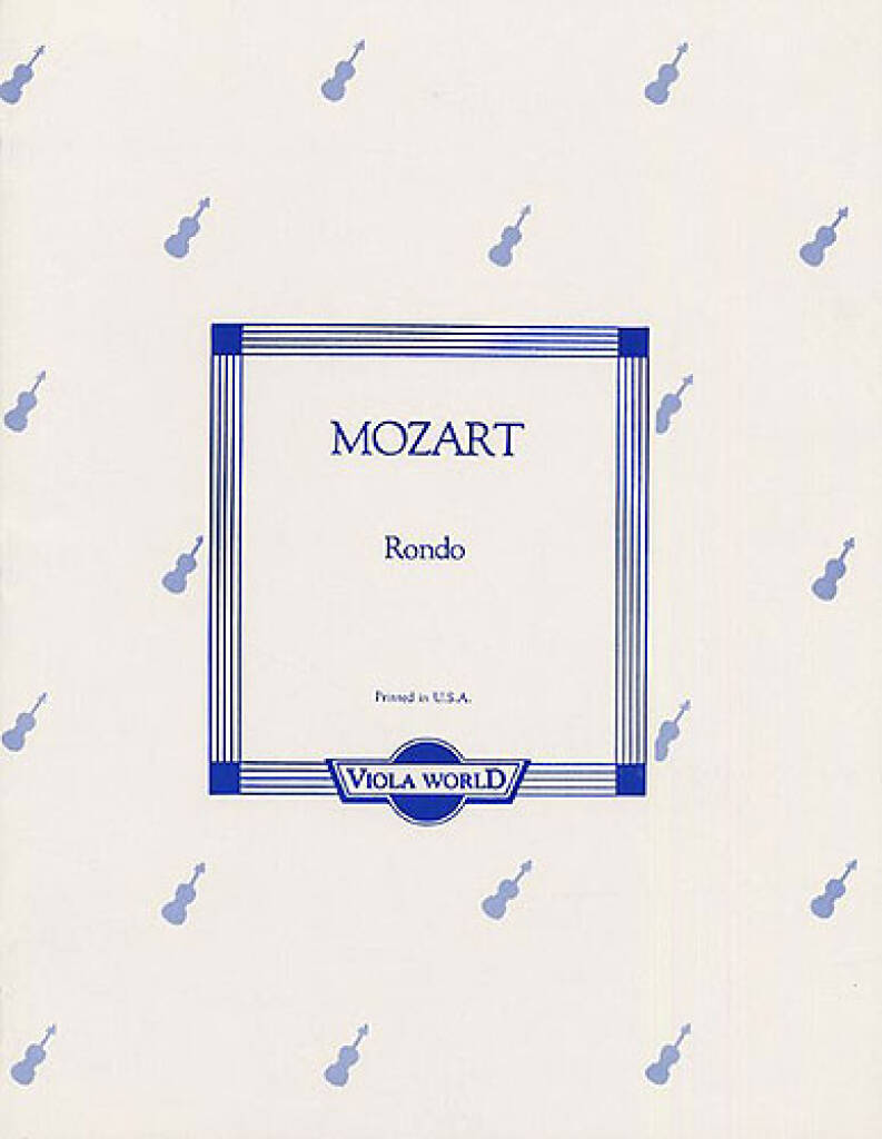 Wolfgang Amadeus Mozart: Rondo For Viola And Piano: Viola mit Begleitung