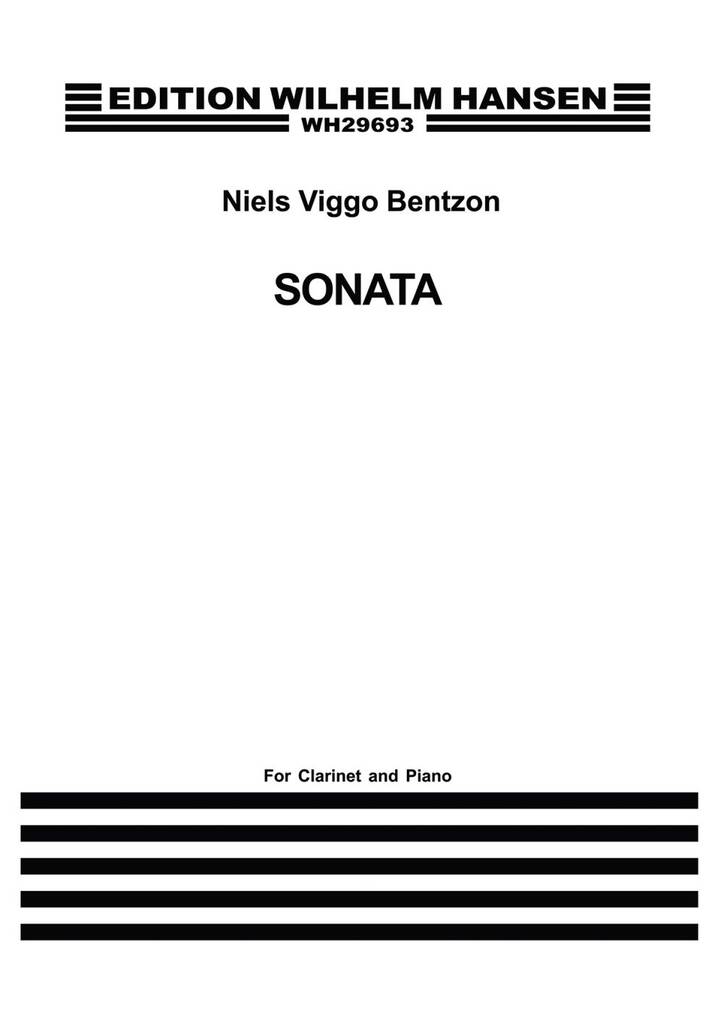 Niels Viggo Bentzon: Sonata For Clarinet And Piano Op.63: Klarinette mit Begleitung