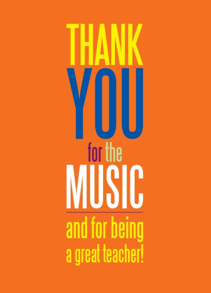 Thank You For The Music - Greeting Card