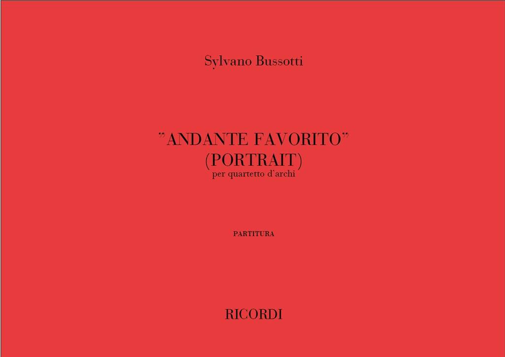 Sylvano Bussotti: Andante Favorito (Portrait): Streichquartett