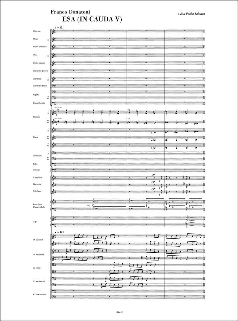 Franco Donatoni: Esa (In Cauda V): Orchester