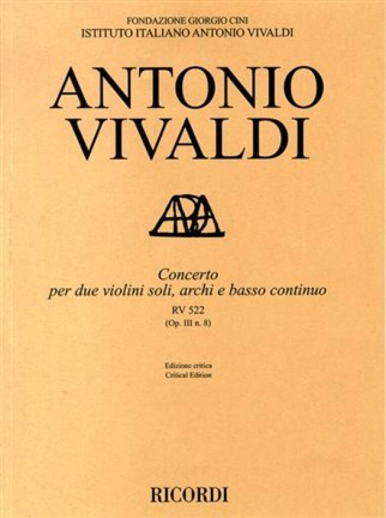 Antonio Vivaldi: Concerto VIII, RV 522 (OP. III, N. 8): Streichensemble