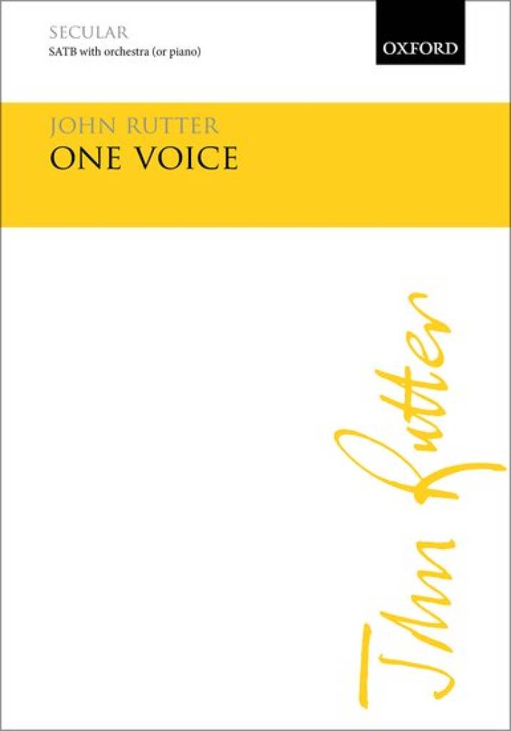John Rutter: One Voice: Gemischter Chor mit Ensemble