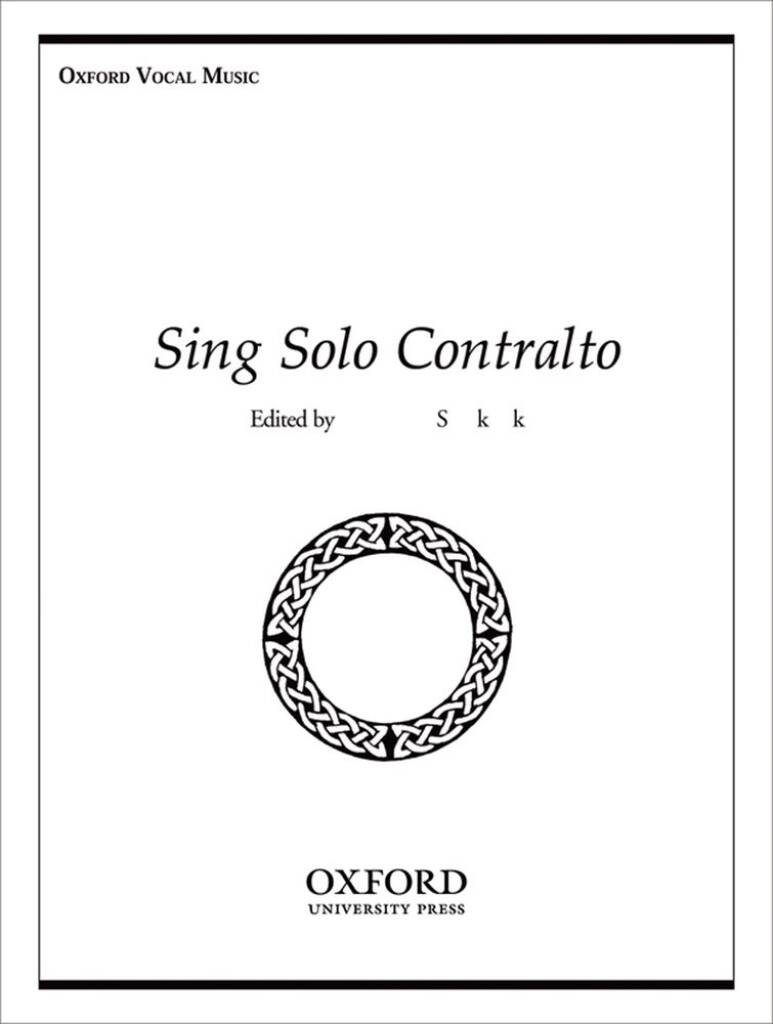 Constance Shacklock: Sing Solo Contralto: Gesang Solo