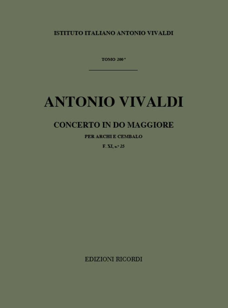 Antonio Vivaldi: Concerto Per Archi E B.C. In Do Rv 110: Streichorchester