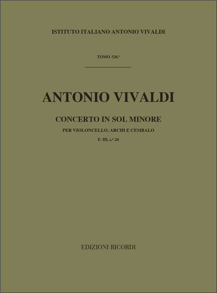 Antonio Vivaldi: Concerto In Sol Min. RV 416: Orchester mit Solo