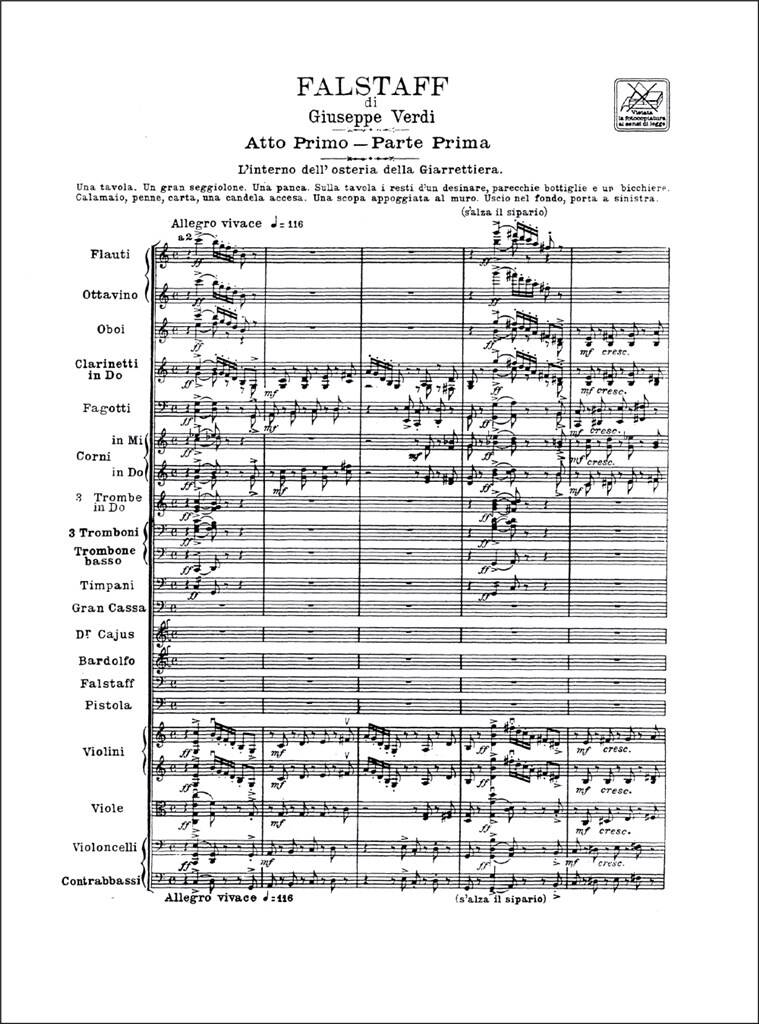 Giuseppe Verdi: Falstaff: Gemischter Chor mit Ensemble