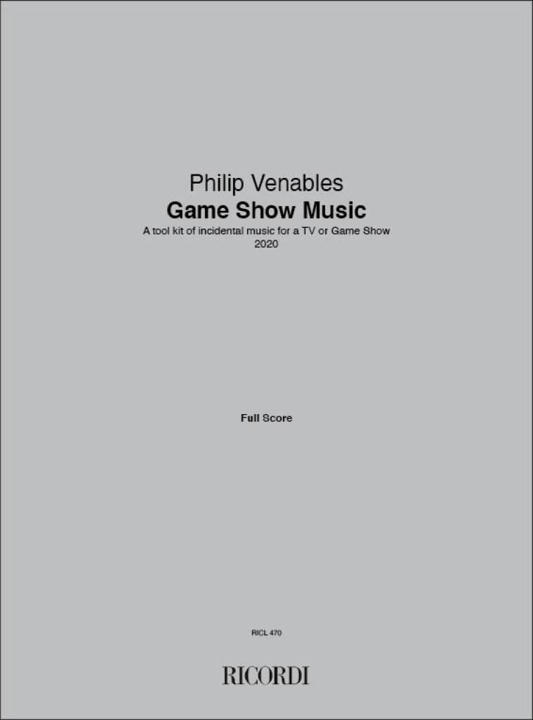 Philip Venables: Game Show Music: Sonstige Ensembles