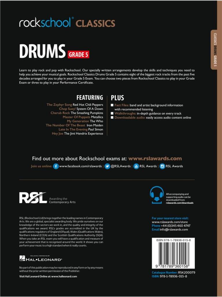 Rockschool Classics Drums Grade 5