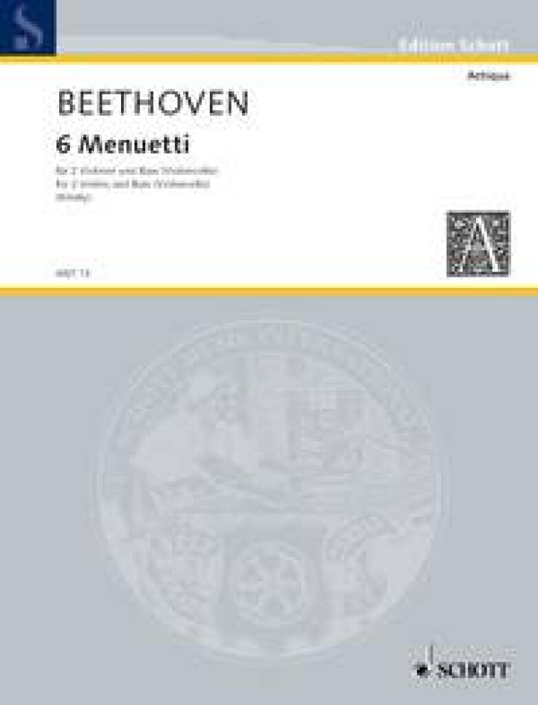 Ludwig van Beethoven: Menuetten(6) 2V/Vcl.: Cello Duett