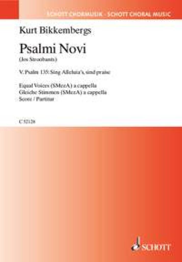 Kurt Bikkembergs: Psalmi Novi No. 5: Frauenchor A cappella