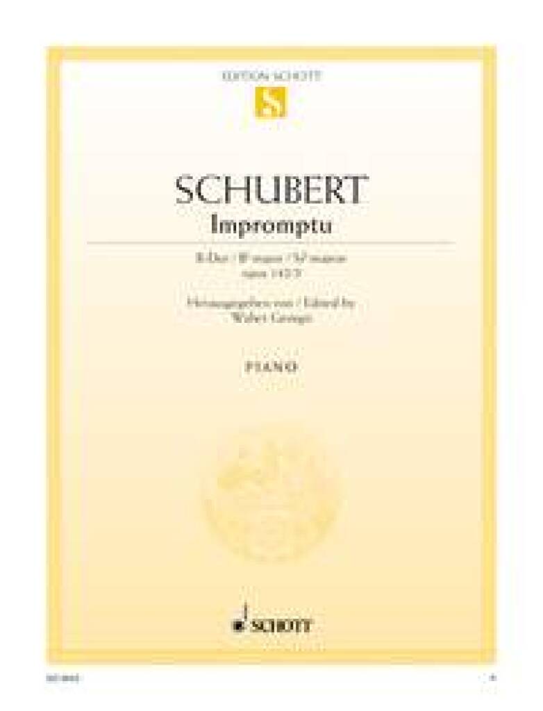 Franz Schubert: Impromptu 3 Bes Opus 142: Klavier Solo