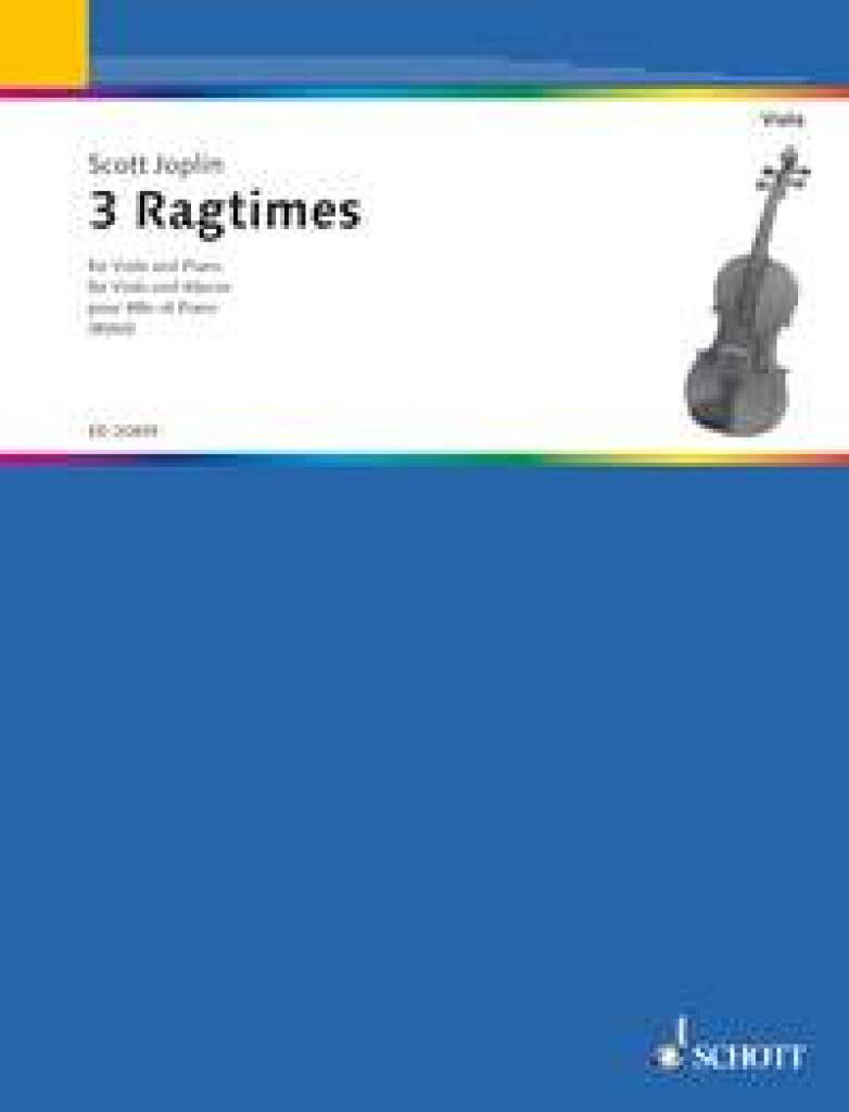 Scott Joplin: Three Ragtimes: (Arr. Wolfgang Birtel): Viola mit Begleitung