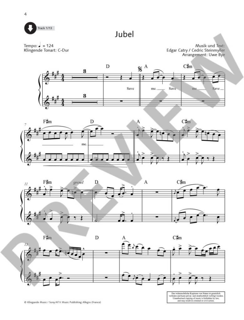 Pop For Alto Saxophone Band 1: (Arr. Uwe Bye): Altsaxophon