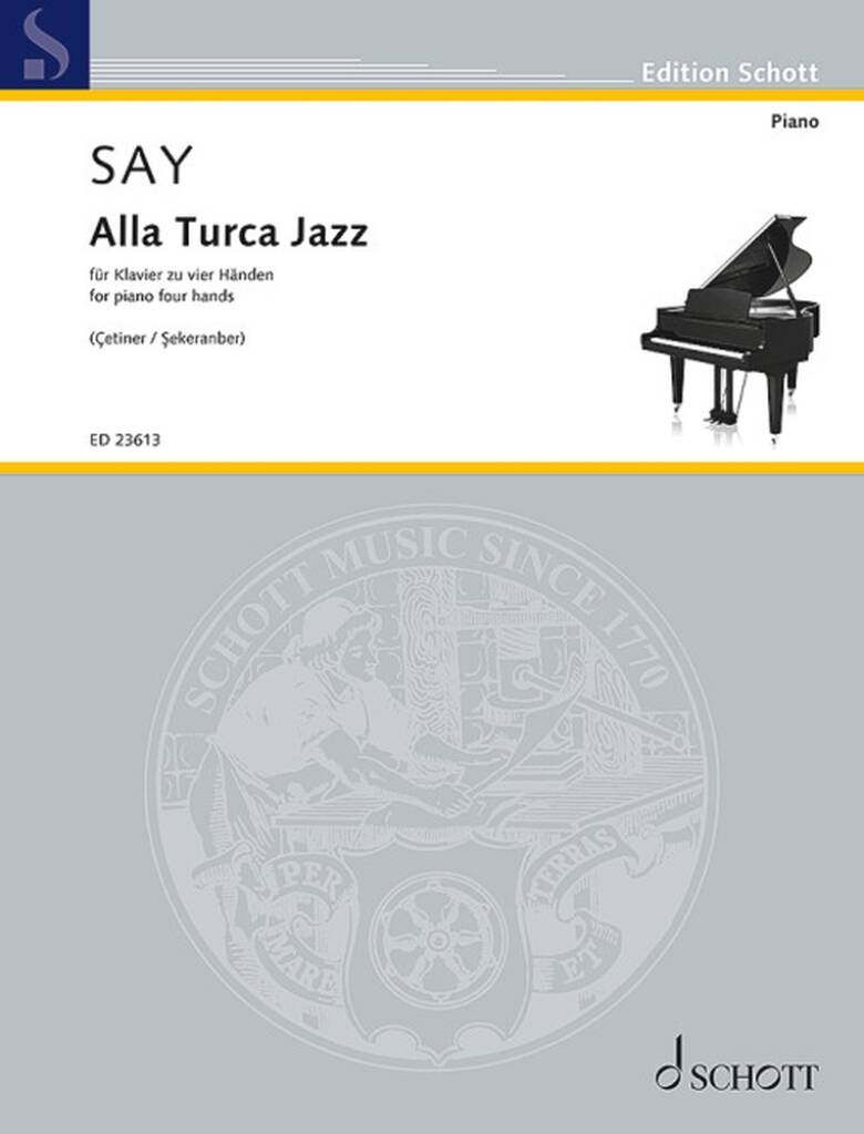 Fazil Say: Alla Turca Jazz op. 5b: (Arr. Yudum Çetiner): Klavier vierhändig