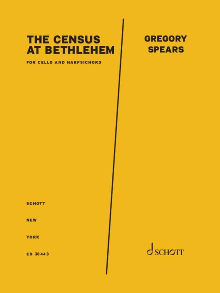Gregory Spears: The Census at Bethlehem: Cello mit Begleitung