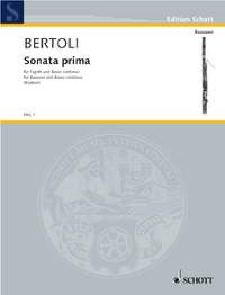 Giovanni Antonio Bertoli: Sonata prima: Fagott mit Begleitung