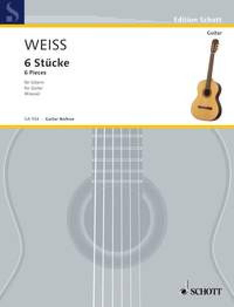 Silvius Leopold Weiss: 6 Stücke: Gitarre Solo
