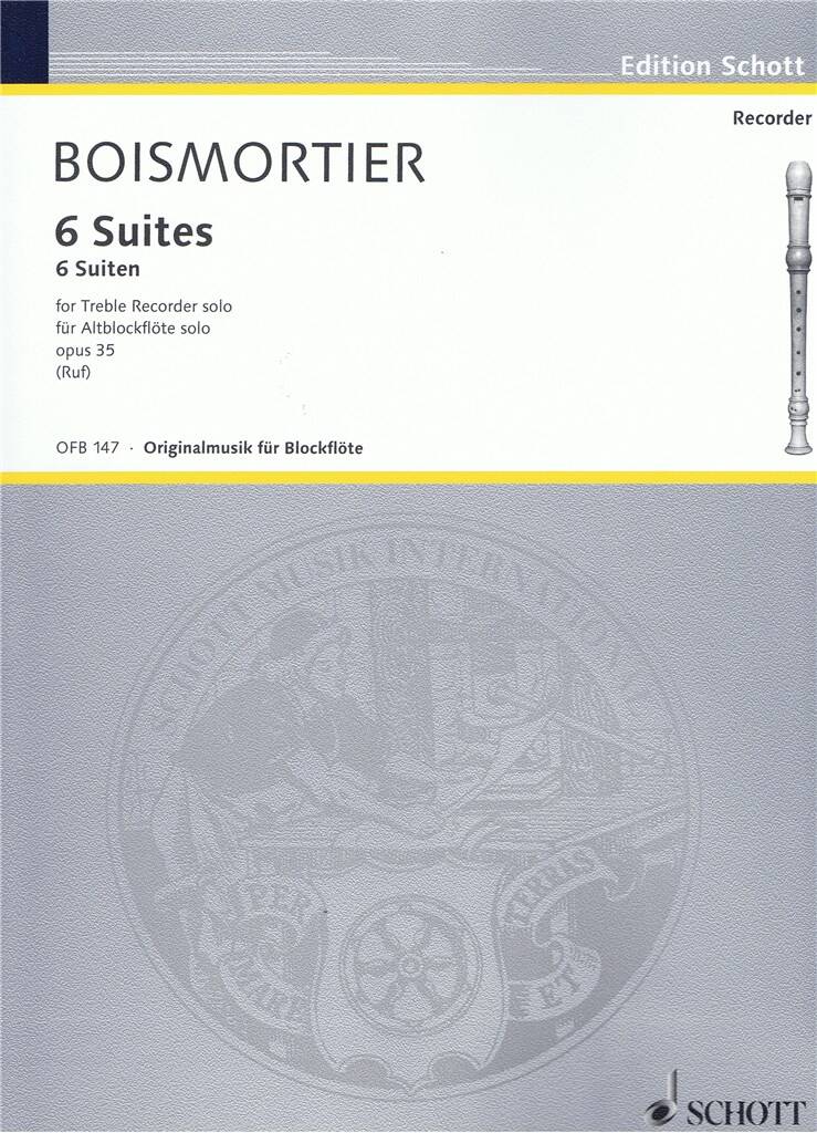 Joseph Bodin de Boismortier: Suiten(6) Opus 35: Altblockflöte